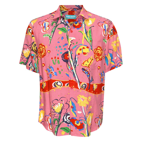 Men's Rayon Classic Shirttail Hem - Fiesta