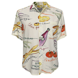 Men's Rayon Classic Shirttail Hem - Focaccia
